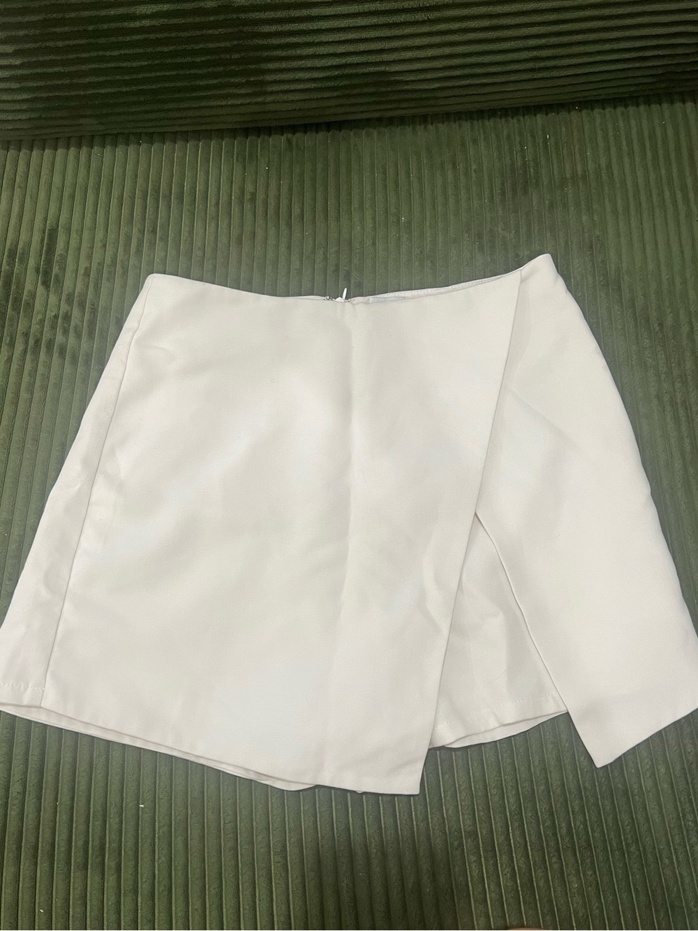 Princess Polly White Asymmetrical Skort